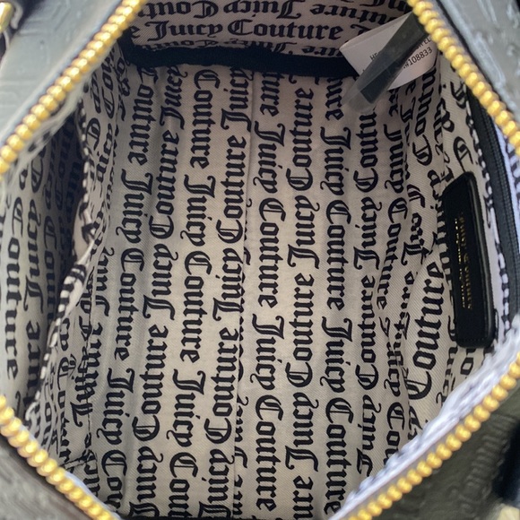 🖤 Juicy Couture Deboss Logo Black Speedy Satchel - Picture 11 of 11